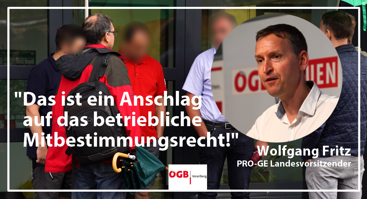 Betriebsrat gekündigt Den Gewerkschaftsvertretern wurde der Zutritt zur Firma verweigert.