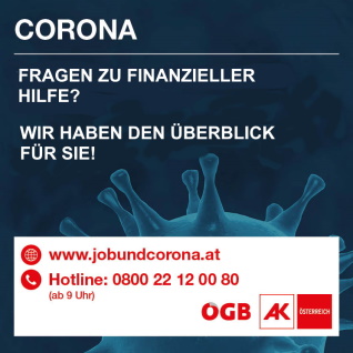 Corona - Finanzielle Unterstützungen Corona - Finanzielle Unterstützungen