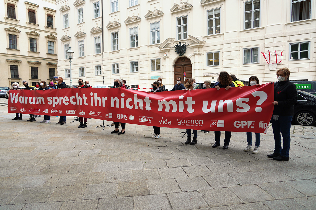 Protest der ElementarpädagogInnen: "Warum sprecht ihr nicht mit uns?"