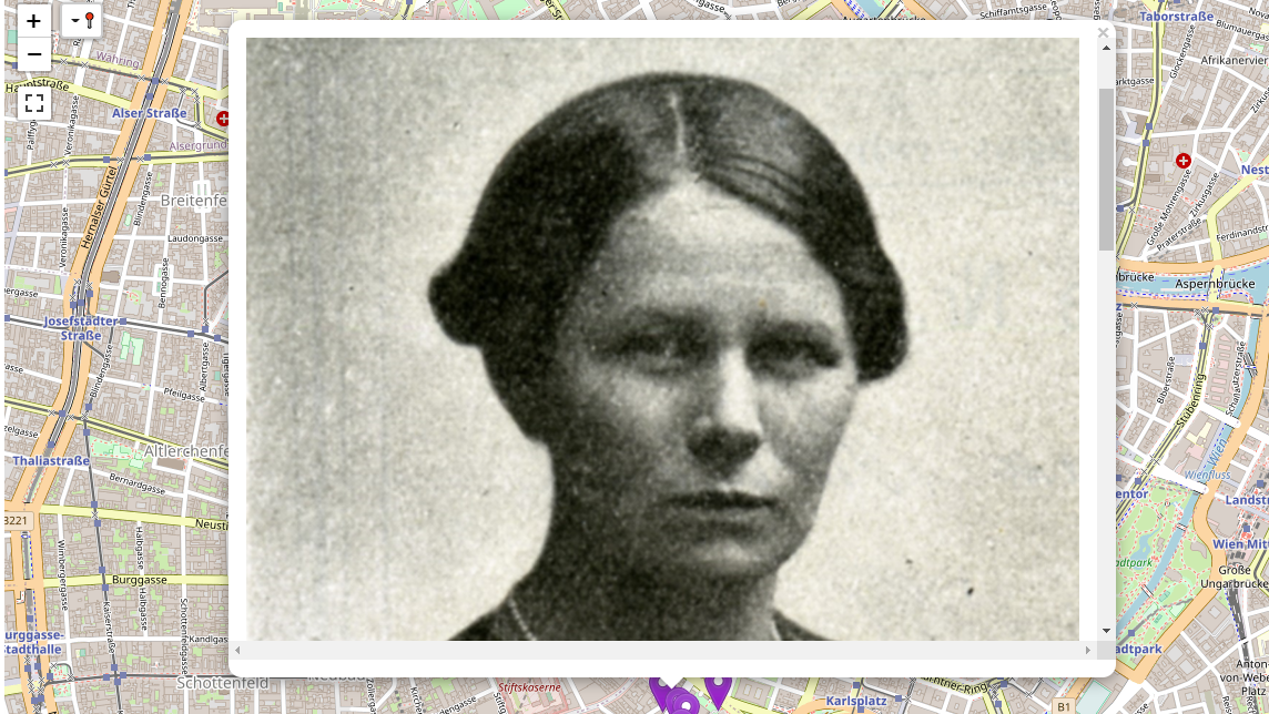 Hausgehilfin Gisela Laferl (1884–1968), Mitbegründerin des Vereins „Einigkeit, Verband der Hausgehilfinnen, Erzieherinnen, Heim- und Hausarbeiterinnen“