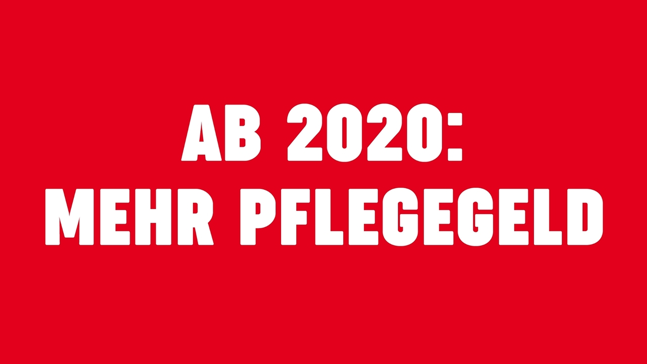 Pflegegeld wird erhöht Noch im Juli soll im Nationalrat beschlossen werden, dass das Pflegegeld in allen Stufen erhöht wird.