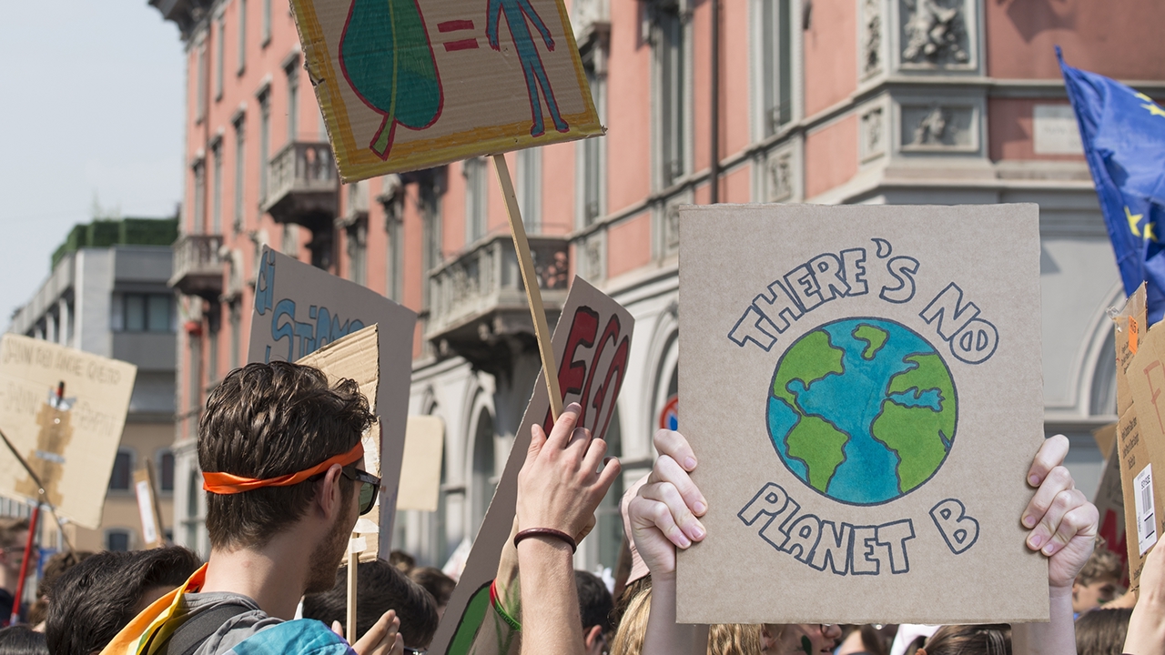 Klimaproteste der friday for future Bewegung